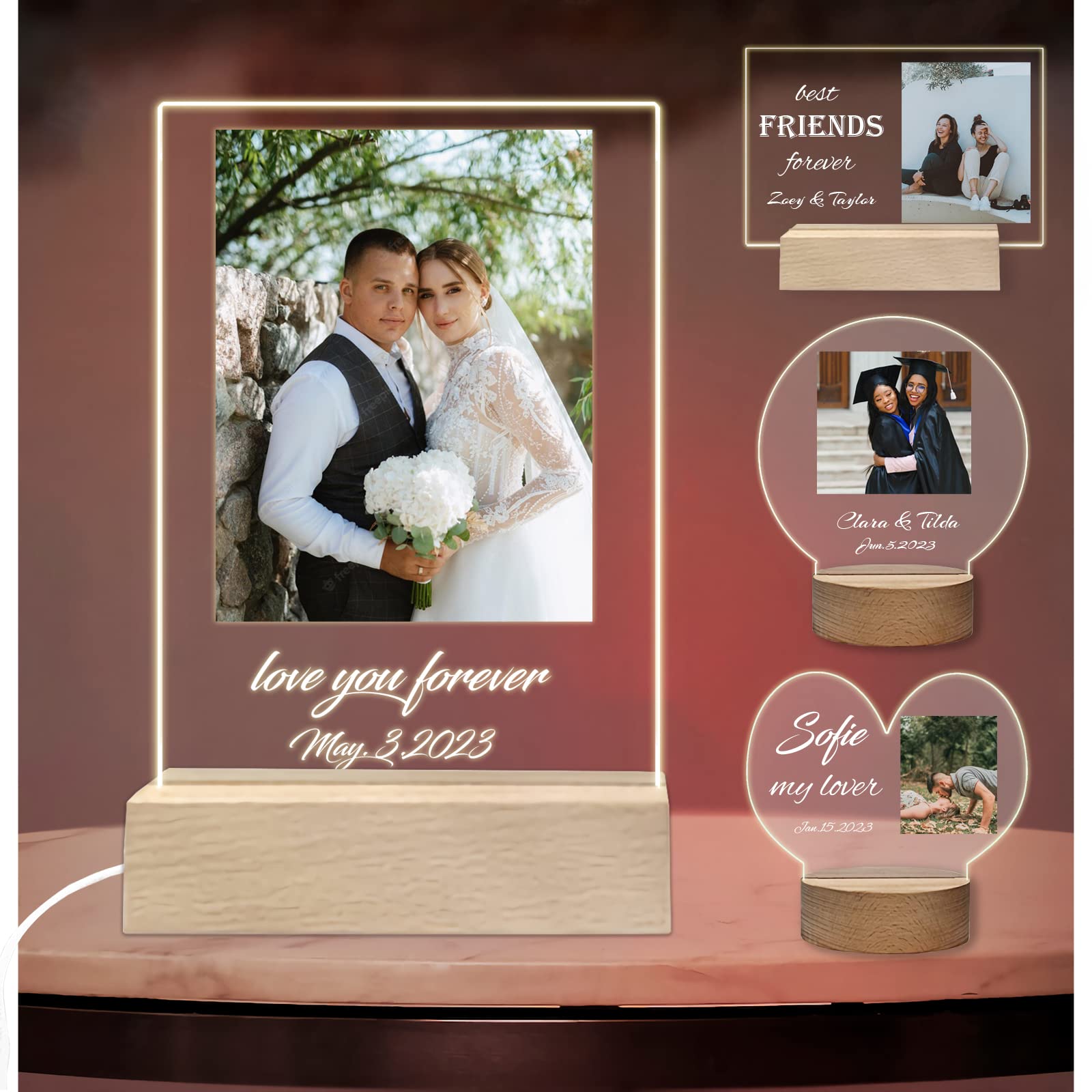 Amazon.com - ubmpj Custom Acrylic Picture Frame Personalized